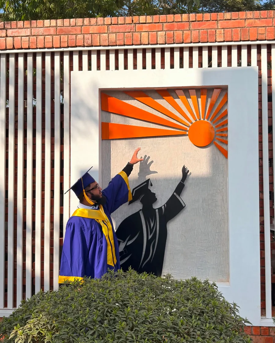 Amimul Ihsan at his university graduation, Leading University, Sylhet
